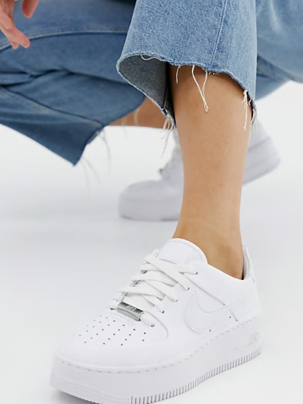 Nike white air force 1 sage low sneakers, White, Size 8, NWt